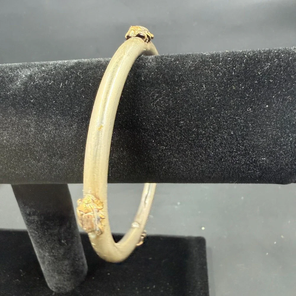 Stephen Dweck‎ Bronze Scarab Bangle Bracelet 2.75